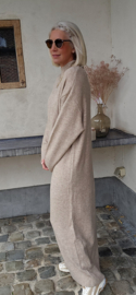 CARLA maxi knit dress soft camel tall line