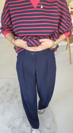 MOONTJE loose tailored pants navy