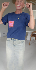 LE SOLEIL cotton T-shirt navy