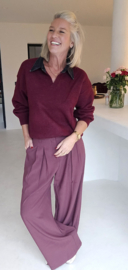 HELEN 2 tailored loose pants old pink