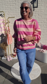 CANDY CRUSH sweatshirt salmon fuschia