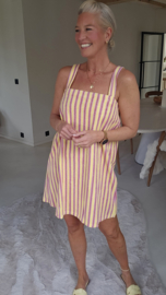DOLLY striped sponge dress yellow