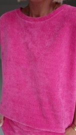 MANDI velvet set fuschia
