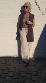 SAVANNAH linen pants beige