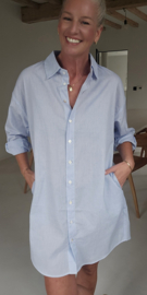 FAYE shirt dress striped soft blue