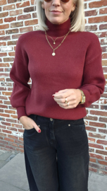 IRA winter petite soft knit burgundy