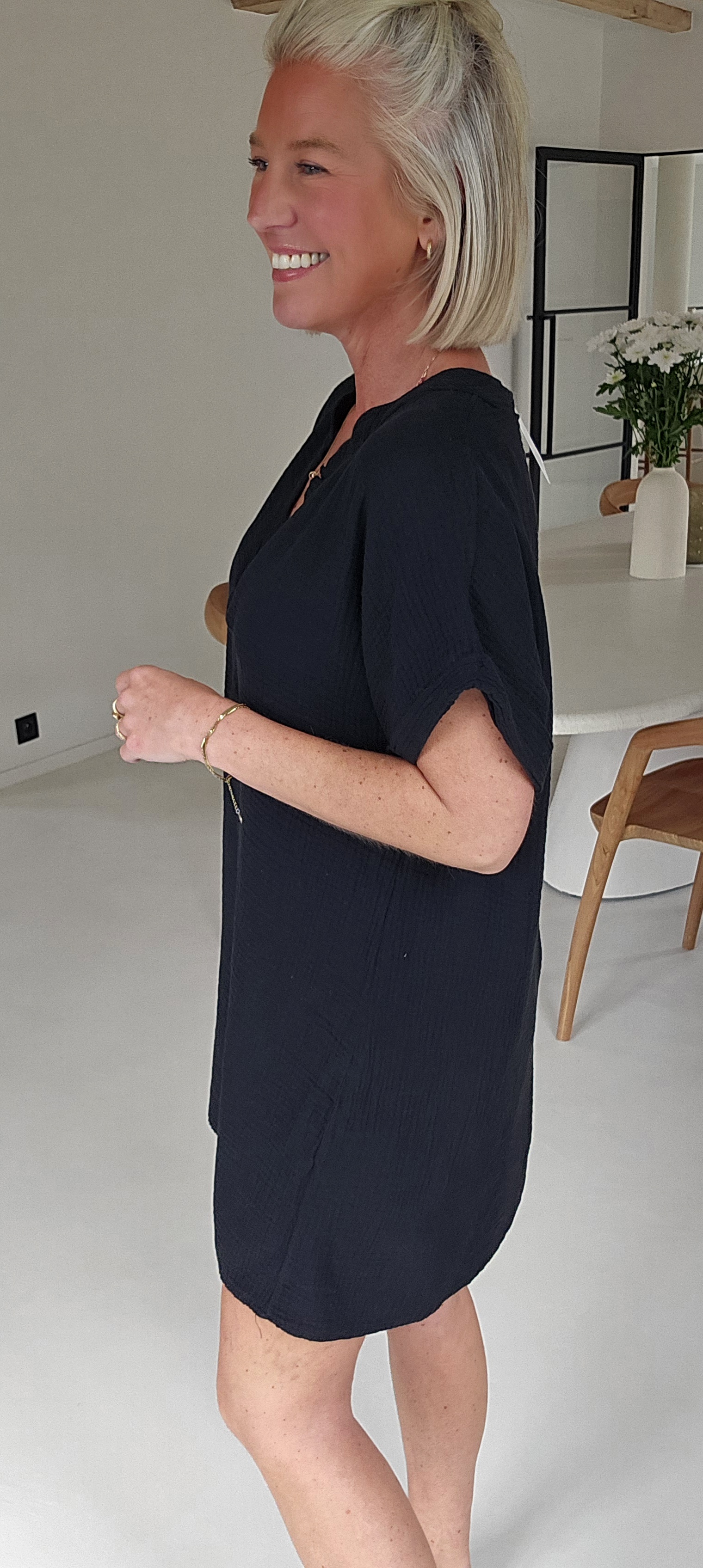 JOYOSA tetra dress black