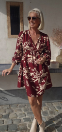 ANGELA viscose dress burgundy