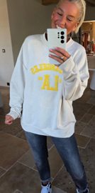 LA cotton sweatshirt cream