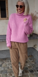 CHARI turleneck knit pink