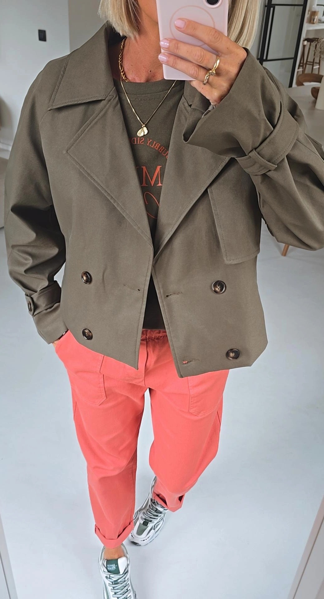 NINNE short trench khaki
