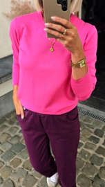 BASIC knit fuschia