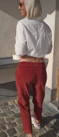 FANNY velours jogger pants sienna