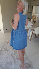 DREW denim button dress
