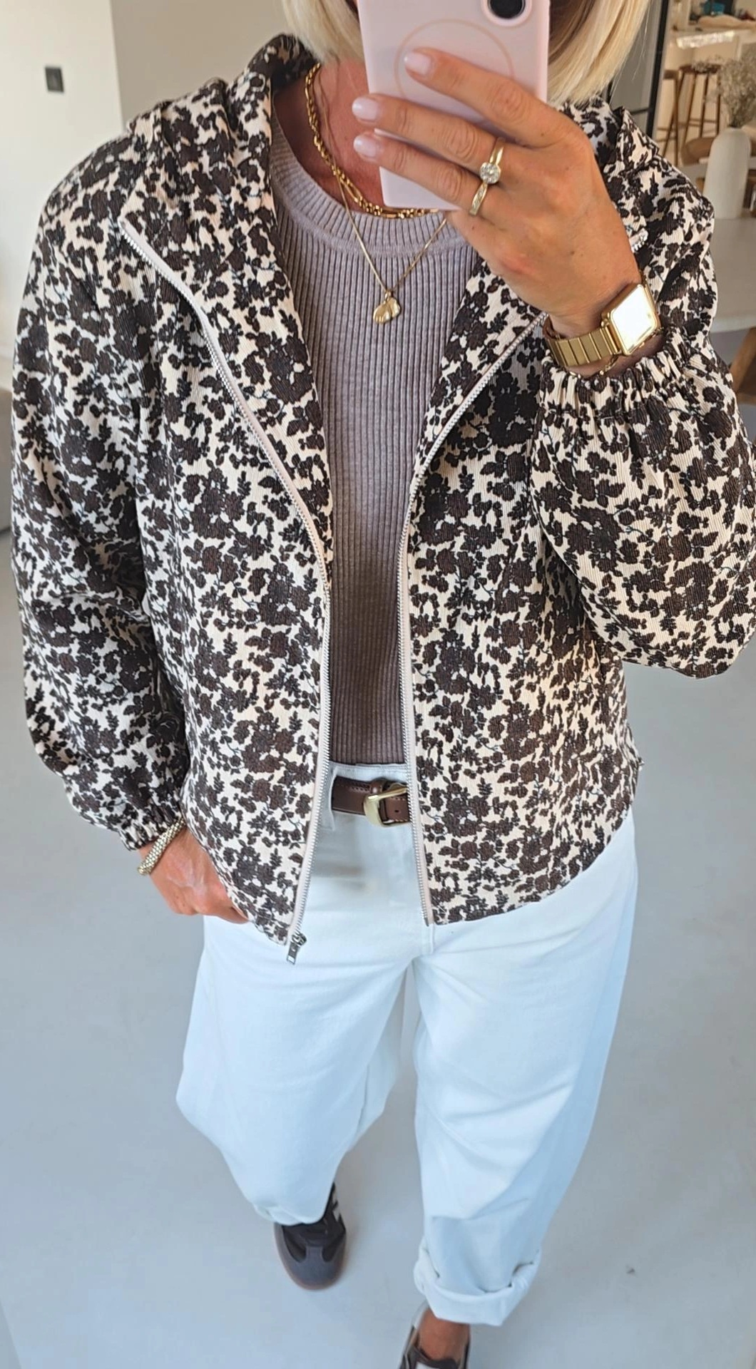 CILOU jacket with hoodie chocolat