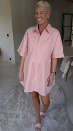 JULIA shirt dress pink