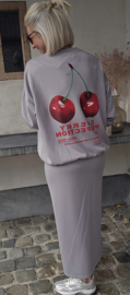 CHERRY sweatshirt grey