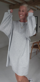 ARIEL sweatshirt dress grey
