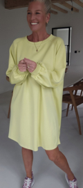 ARIEL sweatshirt dress yellow