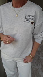 ESPRESSO MARTINI sweatshirt grey
