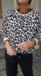 LEO sweatshirt black beige