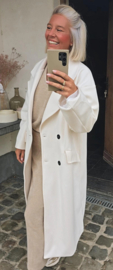 TRUDY maxi  coat ecru