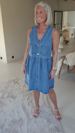 DREW denim button dress