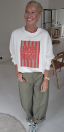 BONJOUR sweatshirt white