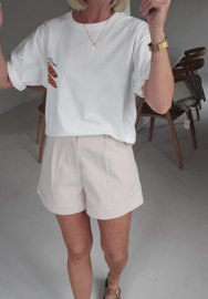 ANNAH tailored shorts soft beige