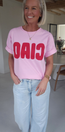 CIAO cotton T-shirt pink