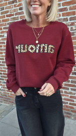 LEO AMOUR sweatshirt burgundy