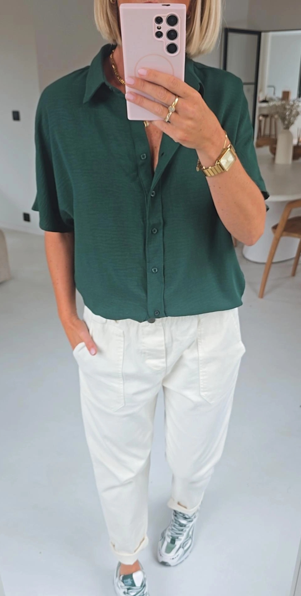 MIA short-sleeved shirt forest green