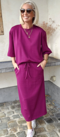 LOVELY sweatshirt aubergine