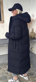 TROY maxi winter puffer coat black