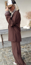 COLETTE suit blazer chocolat
