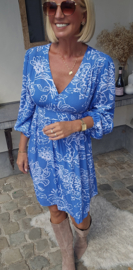 CERINNE viscose dress blue