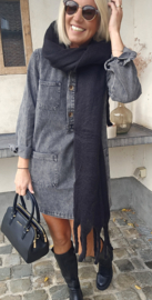 THE PERFECT jeans dress grey