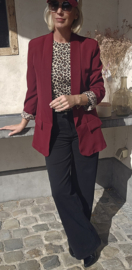 BASIC LEO blazer burgundy