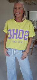 SOHO cotton T-shirt soft yellow