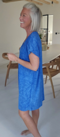 DIDI short terry dress kobalt blue