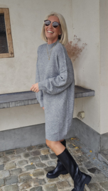 JANIE midi knit dress grey