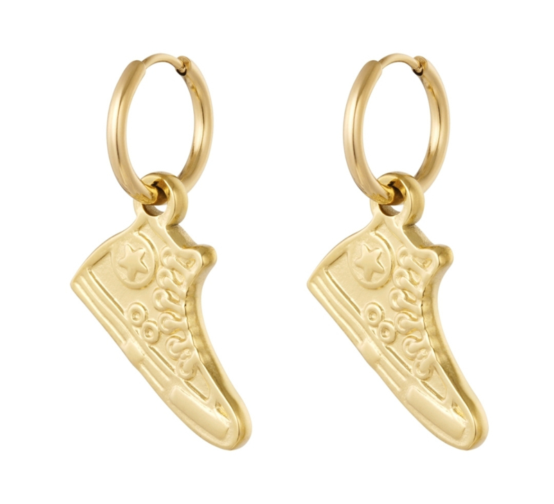 SNEAKER earrings gold