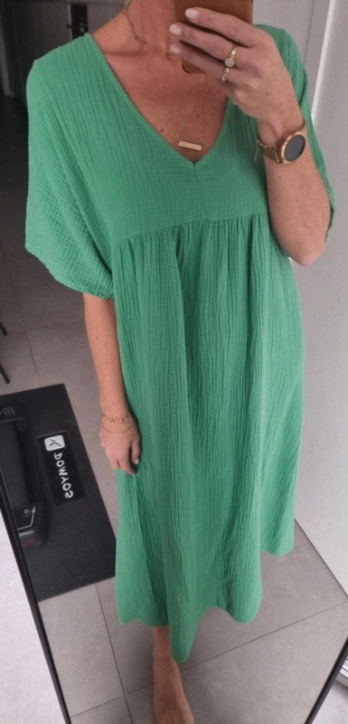 RIMINI maxi tetra dress green | dresses | BUYorCRY