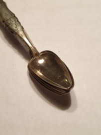 Thee lepels van Leendert Schenkel Biedermeier 1884 12 cm 60 gram Zilver
