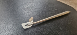 Pootlood houder zilver compleet met vleugel 11 cm 7 gram oud zwaartje.