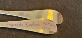 Couvert van Geradus Peeters 1804 rotterdam 22 cm 105 gram ,