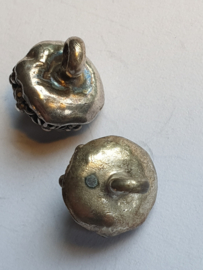 Zeeuwse Knopen set  kleinzilver 1808 door heel nederland gedragen lot 14  10 mm