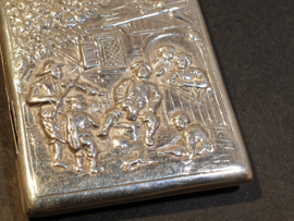 Antike Klepdoosje  zilver, gebruik ombekent