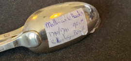 Zilver couvert van J A Gerritsen  Zeist 1917   nieuwstaat 21 cm 140 gram.