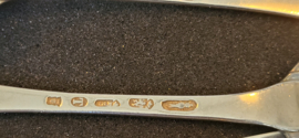 4x lepel van Jan Vis  1795  amsterdam  21 cm 410 gram nette staat.